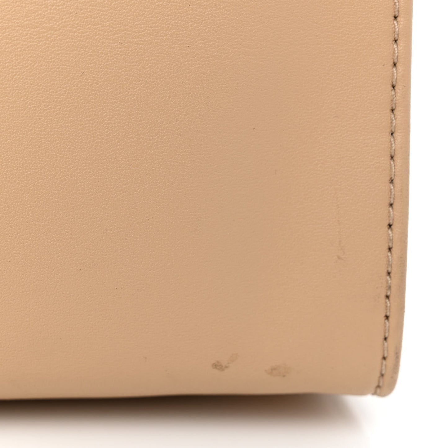 Vegan Leather Medium Shopping Bag Cream