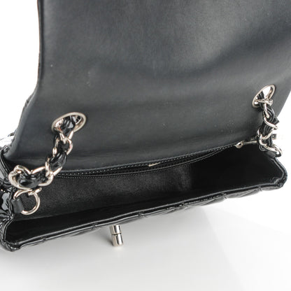 Chanel Patent Calfskin Quilted Mini Rectangular Flap Black 5 of 8