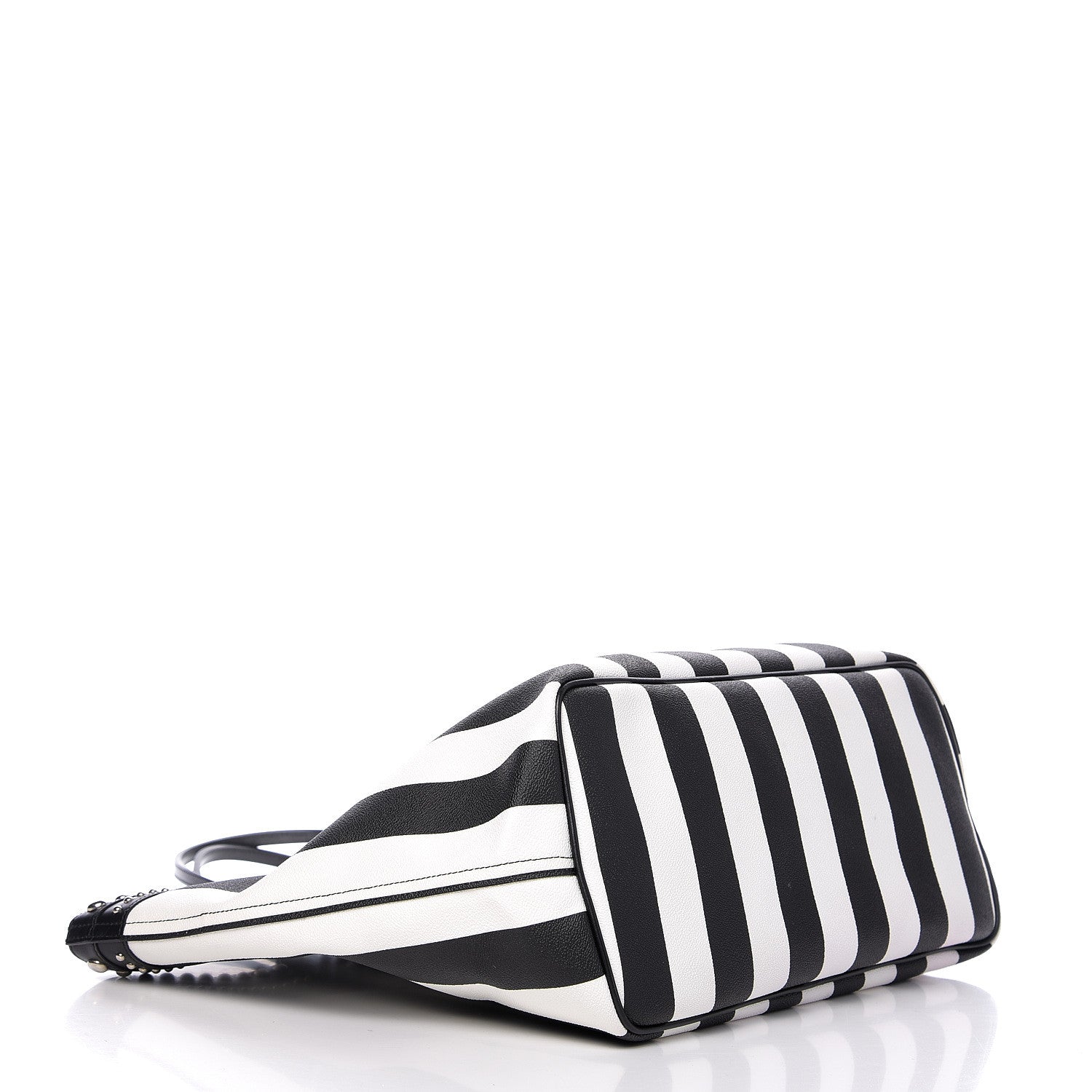 Givenchy Coated Canvas Striped Large Antigona Tote Black White 3 of 15
