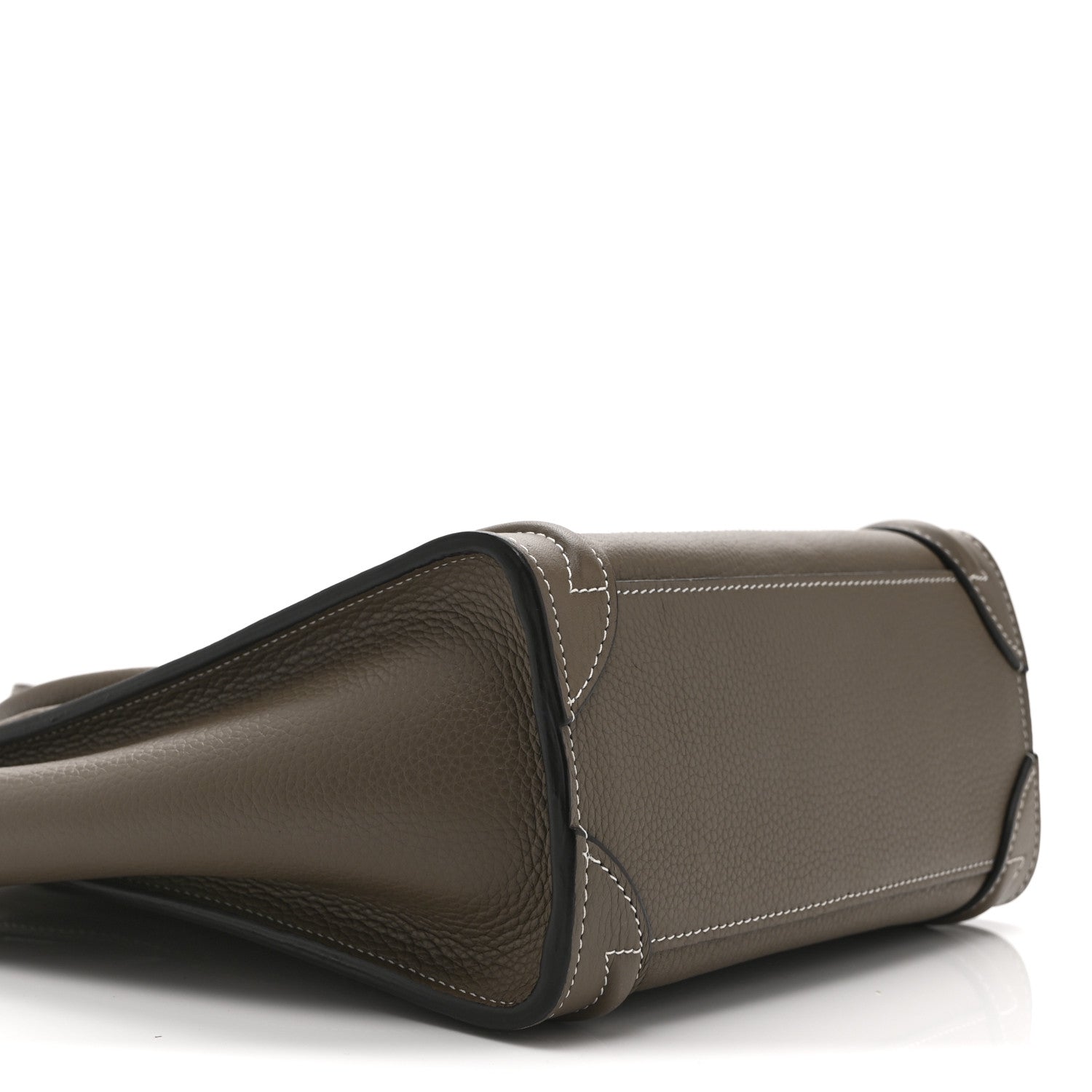 Celine Drummed Calfskin Nano Luggage Souris 9 of 10
