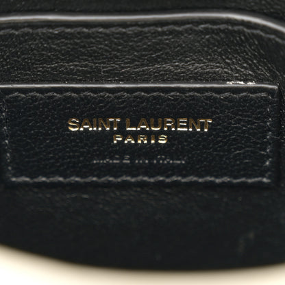 Saint Laurent Lambskin Quilted Monogram Baby Victoire Chain Clutch Blanc Vintage 6 of 12