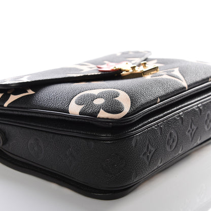 Louis Vuitton Empreinte Monogram Giant Crafty Pochette Metis Black Creme 5 of 10