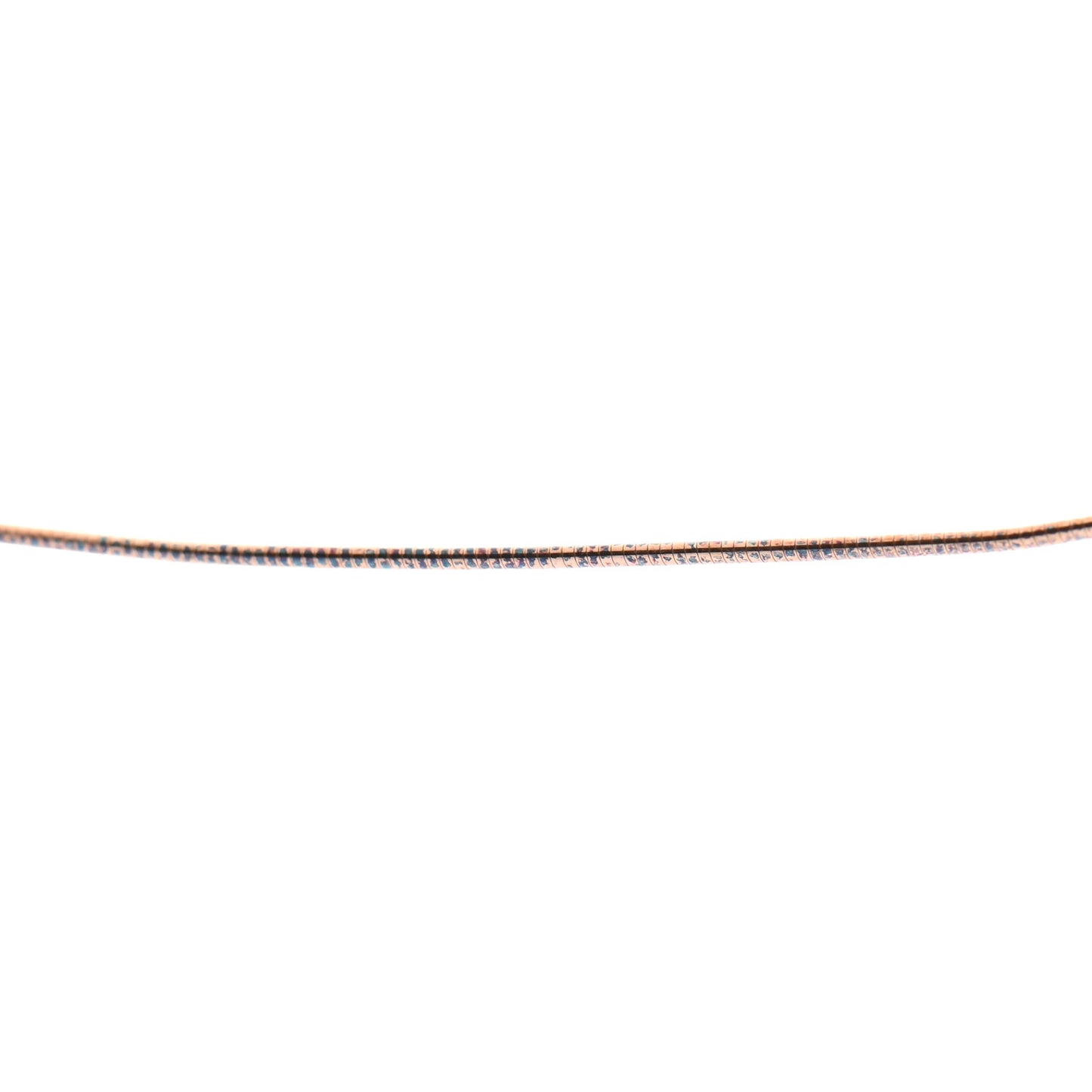 Lacquered Rose Gold Pop H Pendant Necklace White