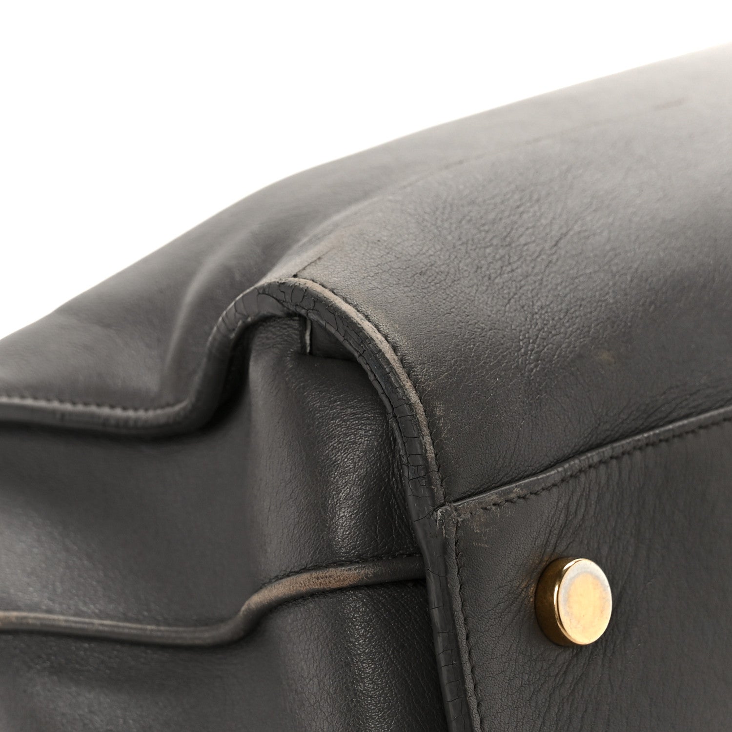 Saint Laurent Calfskin Large Sac de Jour Carryall Grey 12 of 13