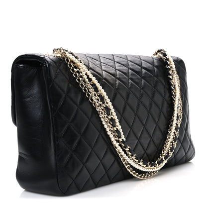 Chanel Lambskin Medium Westminster Pearl Flap Black 3 of 10
