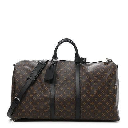 Louis Vuitton Monogram Macassar Keepall Bandouliere 55 1 of 10