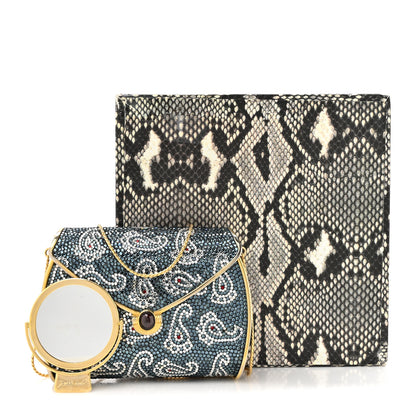 Judith Leiber Swarovski Crystal Paisley Minaudiere Clutch 16 of 16