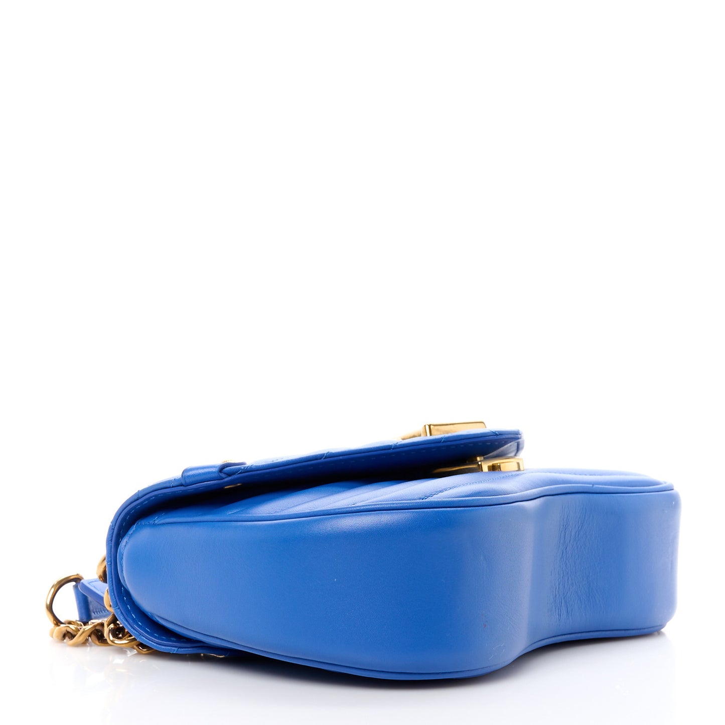 LOUIS VUITTON Calfskin New Wave Chain PM Blue Neon