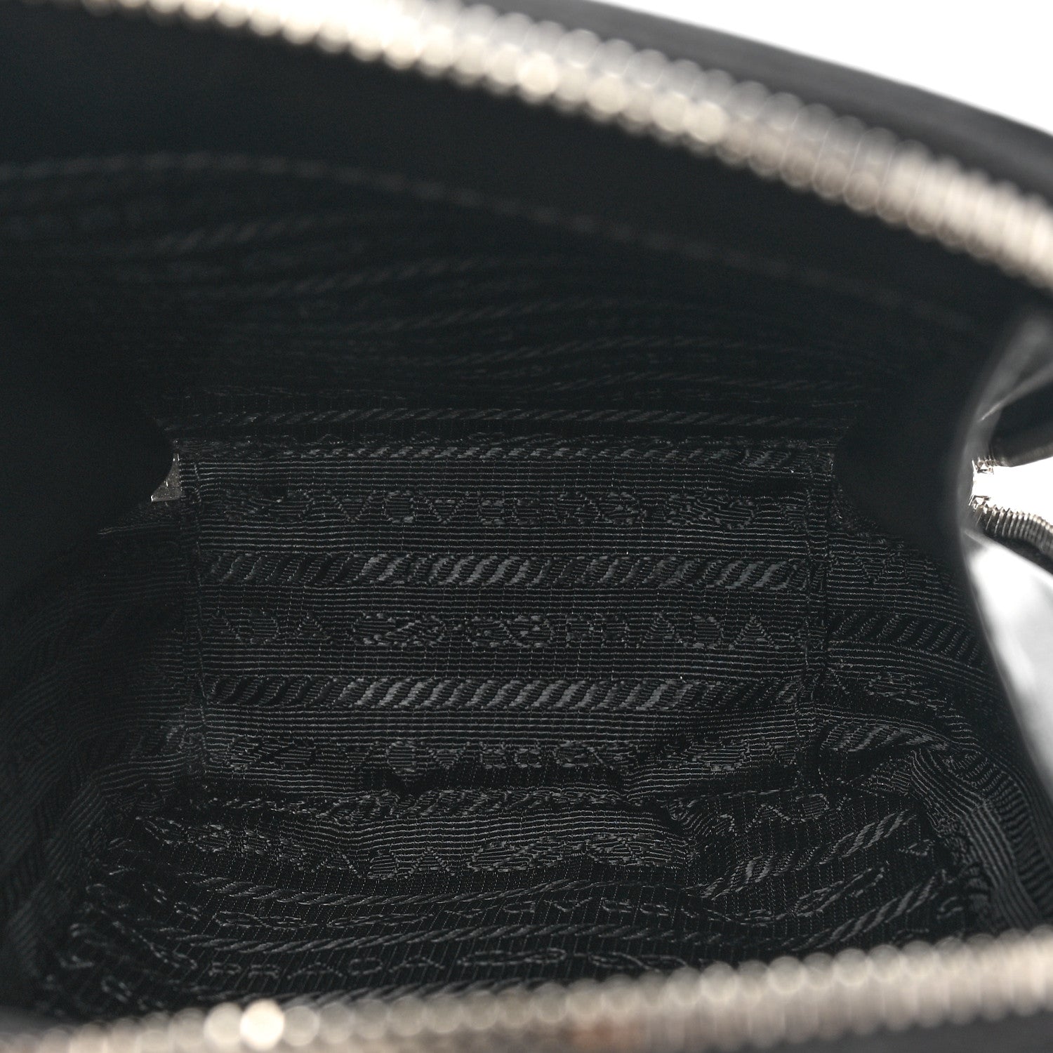 Prada Saffiano Travel Brique Crossbody Messenger Bag Black 5 of 9