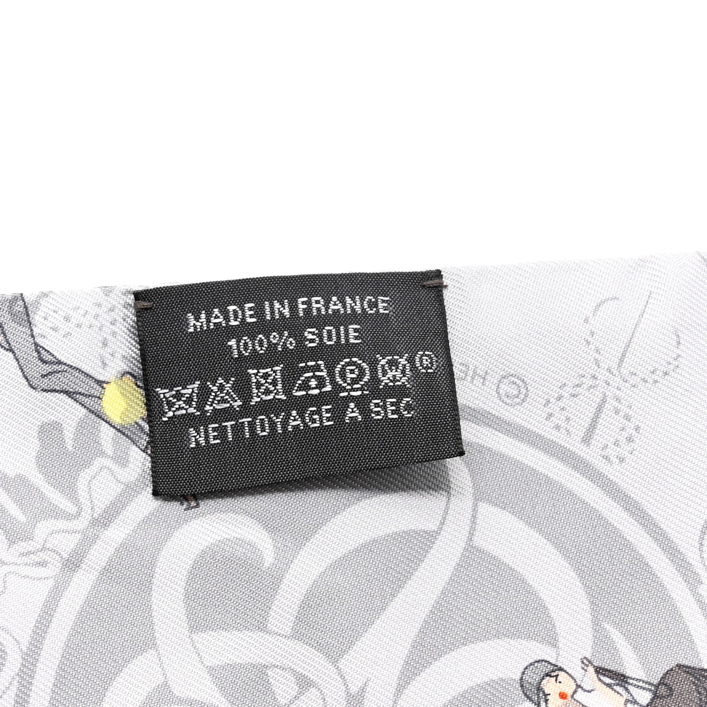 Silk Ex-Libris Les Parisie Twilly Gris Perle Jaune Soufre