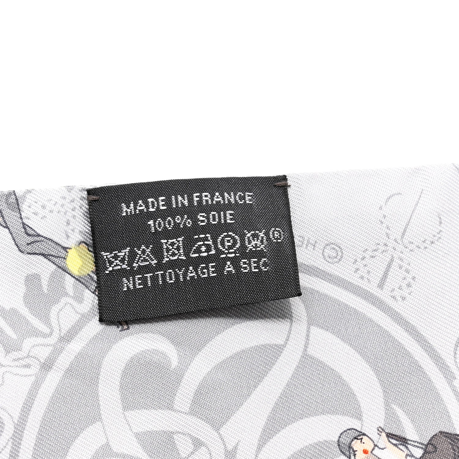 Hermes Silk Ex-Libris Les Parisie Twilly Gris Perle Jaune Soufre 4 of 5