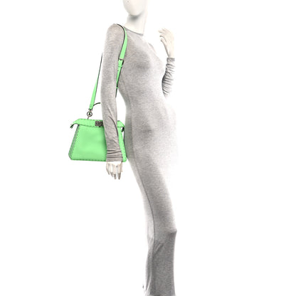 Fendi Cuoio Roma Sellerissima Nappa Sintetica Tape Stitch Small Peekaboo I SEE U Satchel Edamame 2 of 9