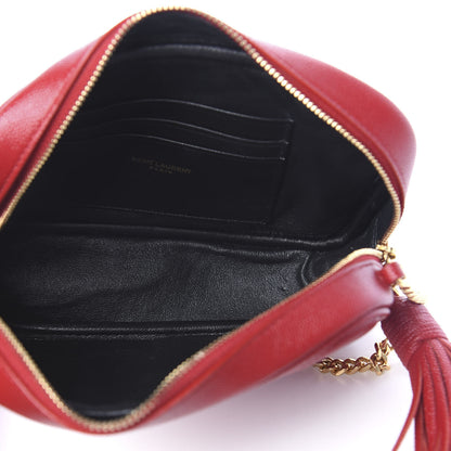 Saint Laurent Grain De Poudre Matelasse Monogram Mini Lou Camera Bag Eros Red 5 of 10