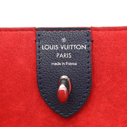 Louis Vuitton Calfskin Braided Lockme Cabas Marine Rouge 6 of 10
