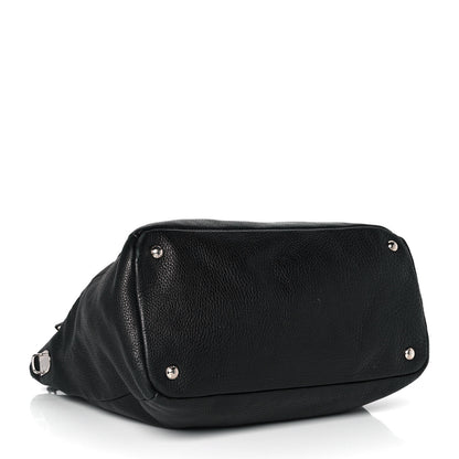 Prada Vitello Daino Shopping Tote Black 3 of 9
