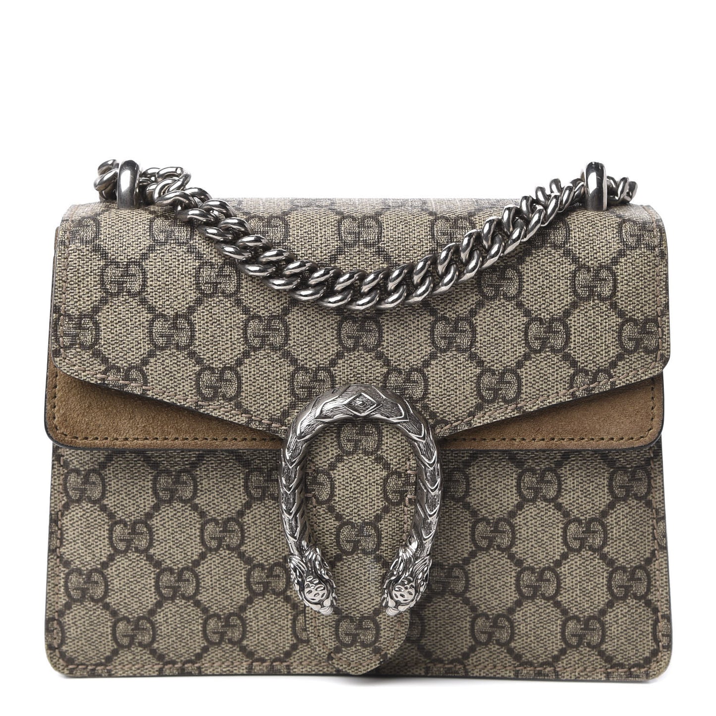 GG Supreme Monogram Mini Dionysus Shoulder Bag Taupe