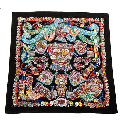 Hermes Cashmere Silk Sous L'Egide De Mars Shawl 140 1 of 4