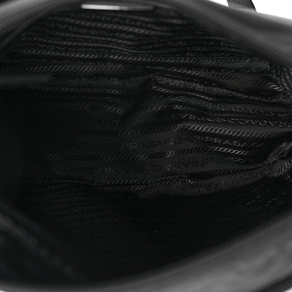 Prada Re-Nylon Vela Saffiano Pocket Double Zip Messenger Bag Black 5 of 10