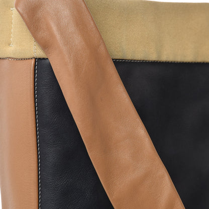 Celine Lambskin Calfskin Band Twisted Cabas Black 15 of 19
