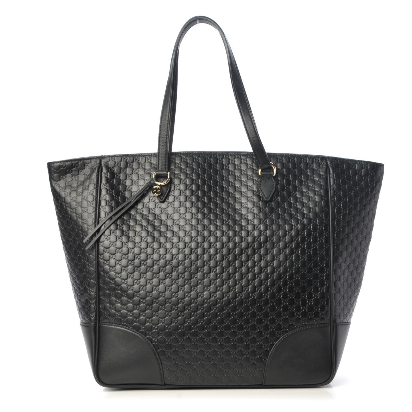 Microguccissima Bree Zippered Tote Black