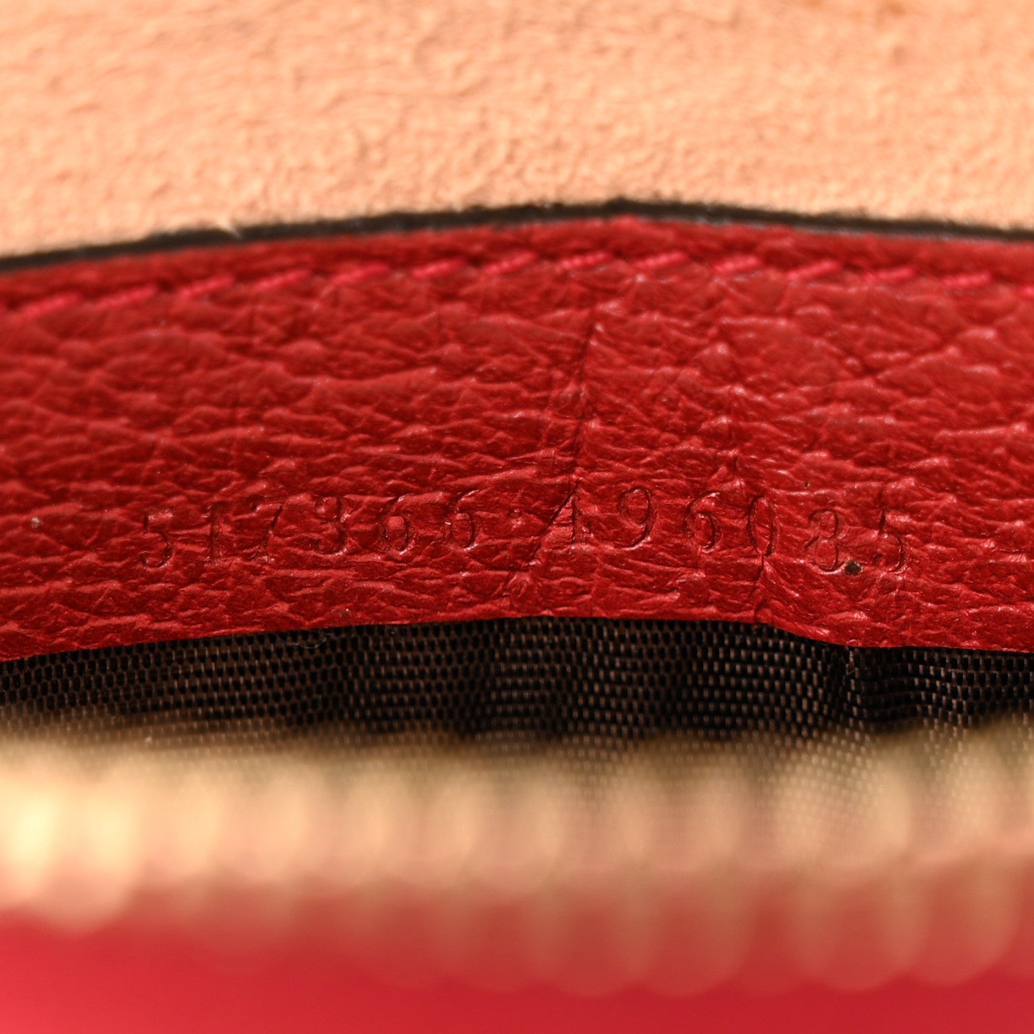 Gucci GG Supreme Monogram Flora Web Ophidia Wristlet Bag Red 7 of 8