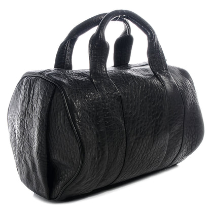 Alexander Wang Pebbled Leather Rocco Black w Black Hardware 3 of 7