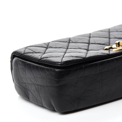 Chanel Aged Calfskin Quilted Small Pondichery Flap Black 6 of 10
