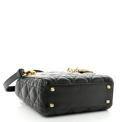 Christian Dior Lambskin Cannage Mini Lady Dior Black 3 of 8