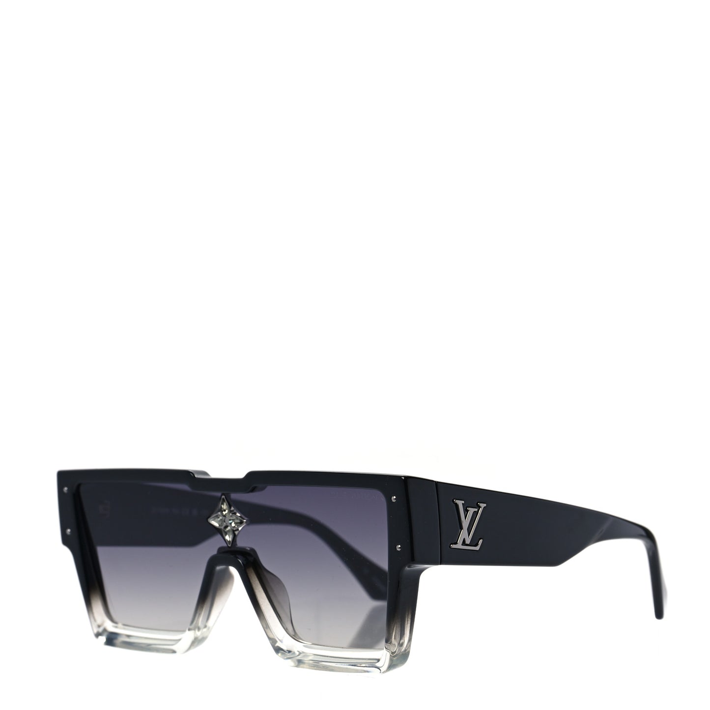 Acetate Swarovski Crystal Cyclone Sunglasses Z1736W Black