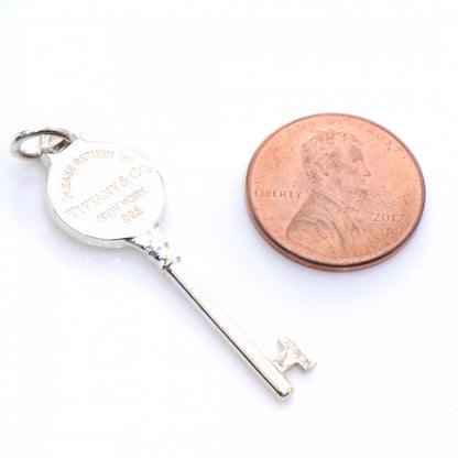 Tiffany Sterling Silver Return To Key Pendant 4 of 4