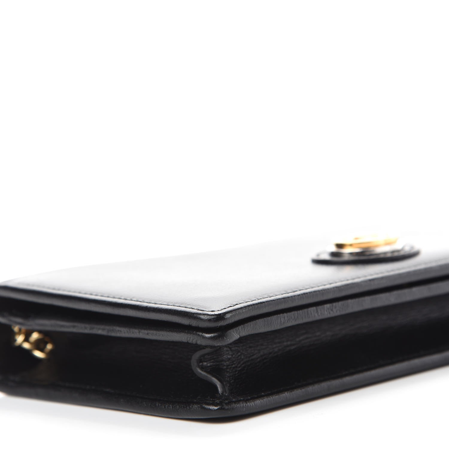 Gucci Azalea Calfskin Marina Chain Wallet Black 6 of 9