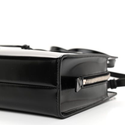 Prada Spazzolato Mini Re-Edition 1995 Double Handle Handbag Black 8 of 8