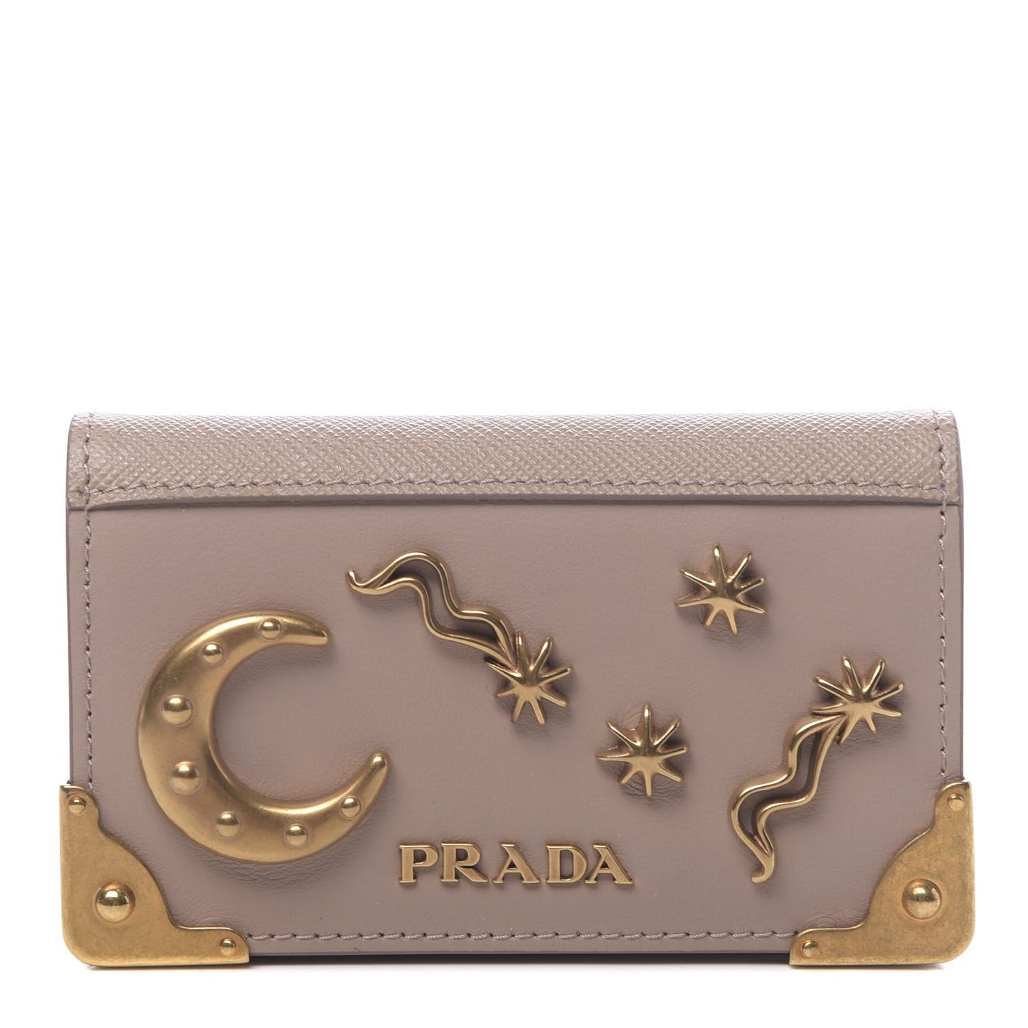 City Calf Saffiano Cahier Astrology Card Case Cipria