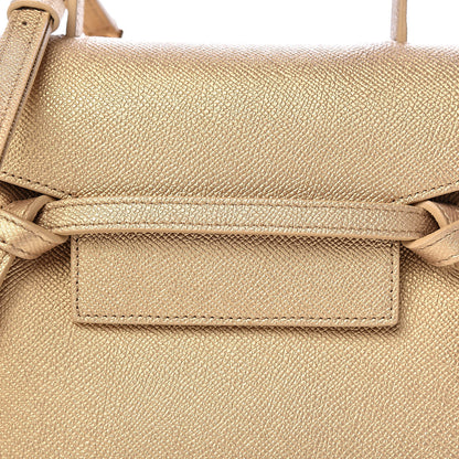 Celine Laminated Calfskin Nano Belt Bag Gold 9 of 9