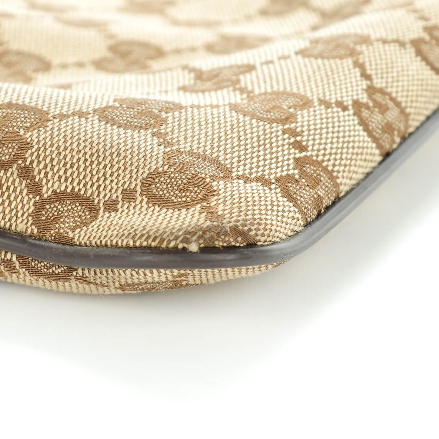 Monogram Web Small Flat Messenger Bag Brown