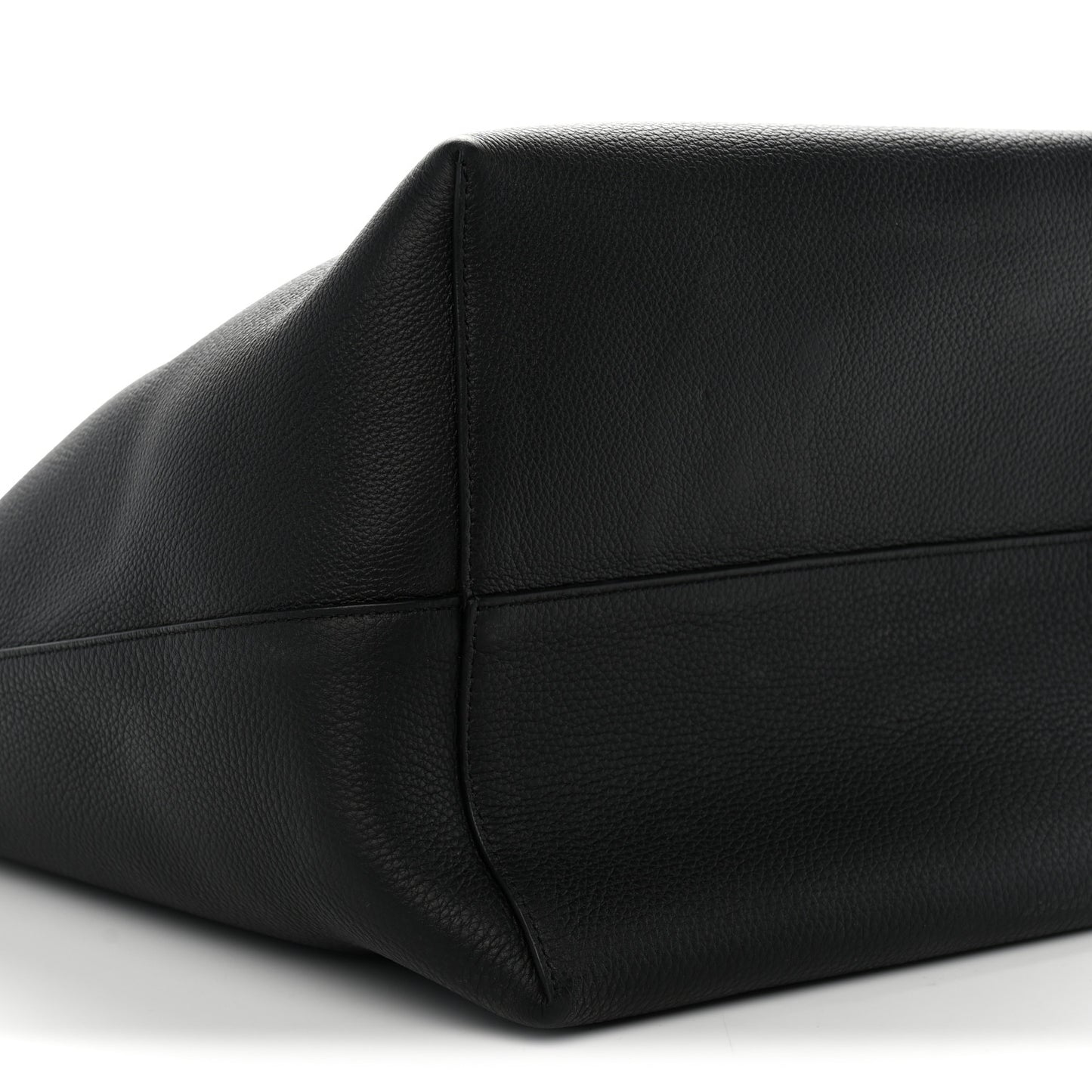 Grained Calfskin Large N/S Park Tote Black