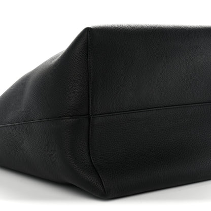 The Row Grained Calfskin Large N/S Park Tote Black 8 of 10