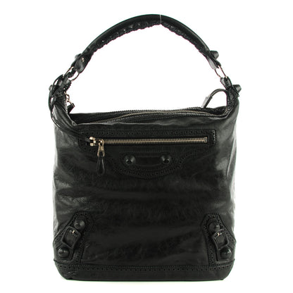 Balenciaga Agneau Giant Brogues Hardware Day Hobo Black 1 of 9