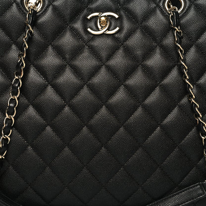 Chanel Caviar Quilted Large Shopping Tote Black 8 of 10
