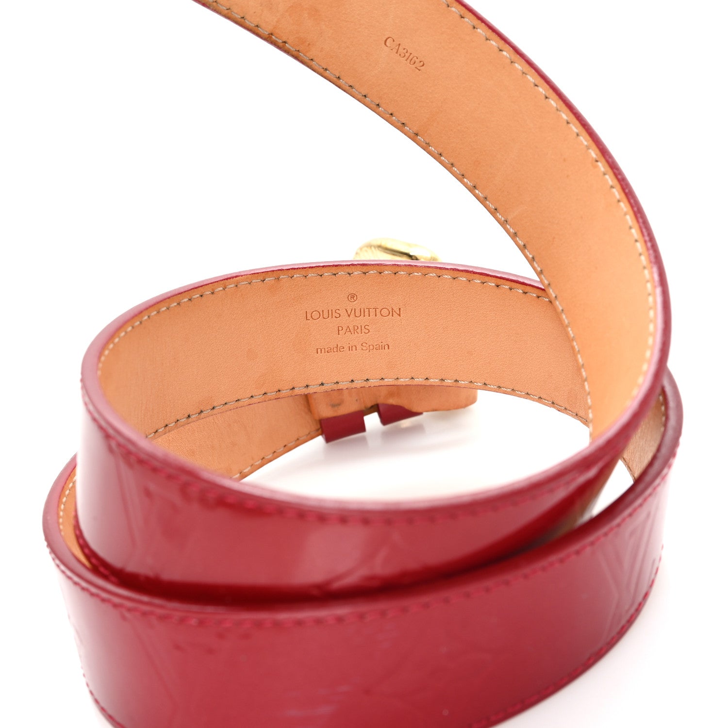 Louis Vuitton Vernis Ceinture 30mm Belt 80 32 Rouge 1862255