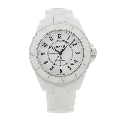 Chanel Stainless Steel Ceramic 38mm J12 Automatic Watch White 1 of 4
