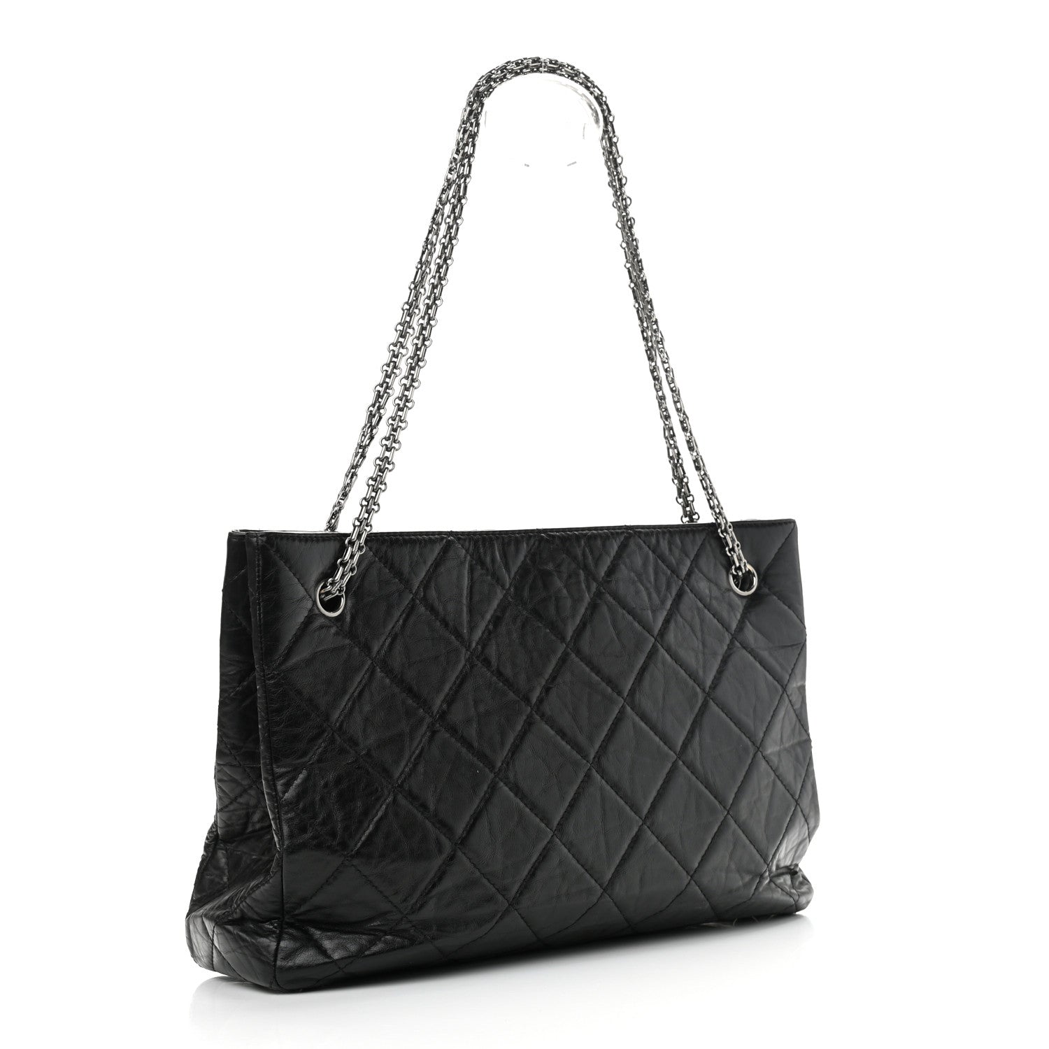 Chanel Aged Calfskin Reissue 2.55 Tote Black 2 of 9