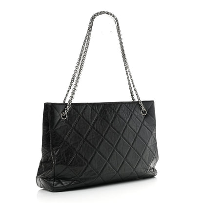 Chanel Aged Calfskin Reissue 2.55 Tote Black 2 of 9