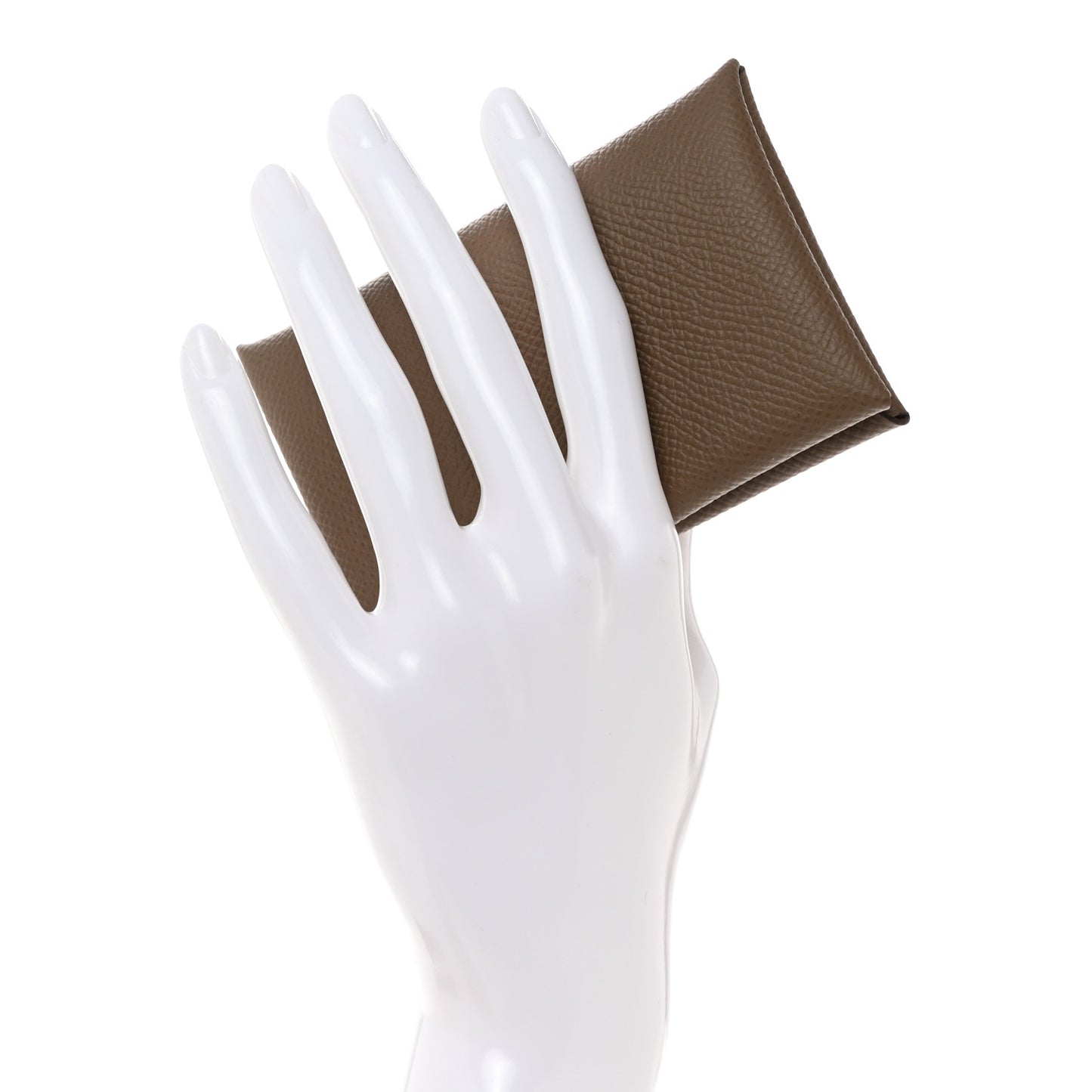 Epsom Calvi Duo Card Case Etoupe