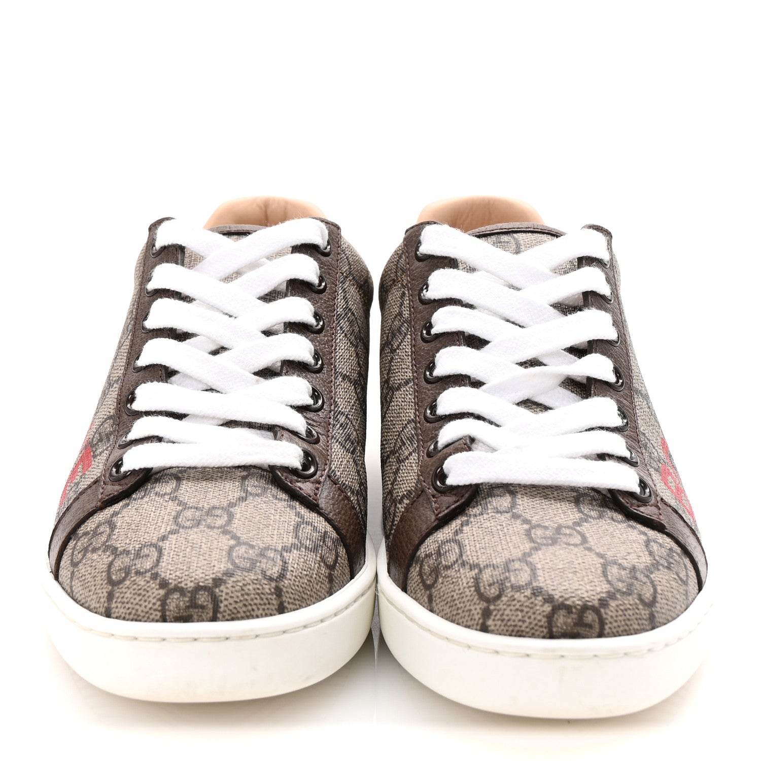 Gucci GG Supreme Monogram Boutique Ace Sneakers 35 Brown 3 of 10