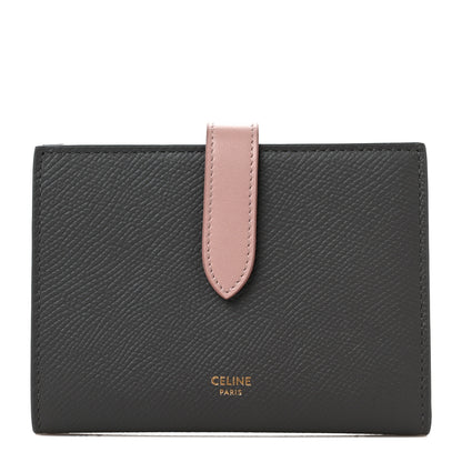 Celine Grained Calfskin Medium Multifunction Strap Wallet Grey Vintage Pink 1 of 7