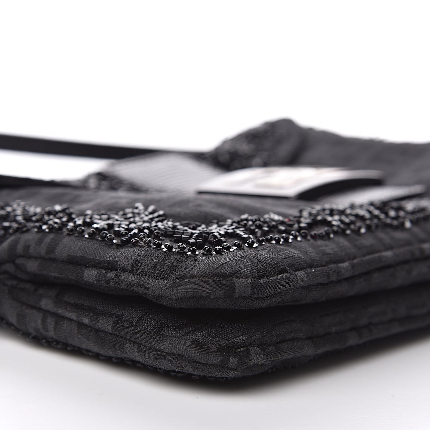 Zucchino Lizard Beaded Baguette Black