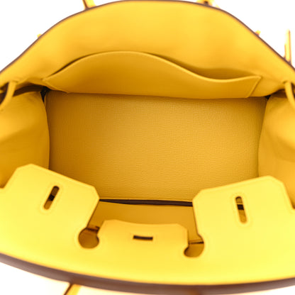 Hermes Taurillon Novillo Birkin 25 Jaune De Naples 5 of 12