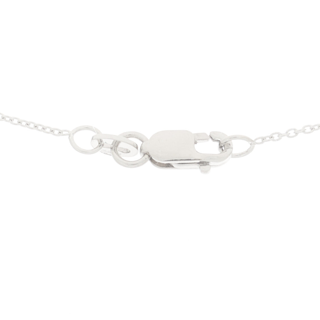 18K White Gold Diamond .45ctw Cross Pendant Necklace
