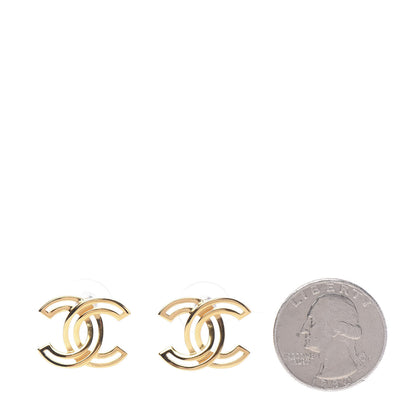 Chanel Metal Obazine CC Earrings Gold 2 of 5